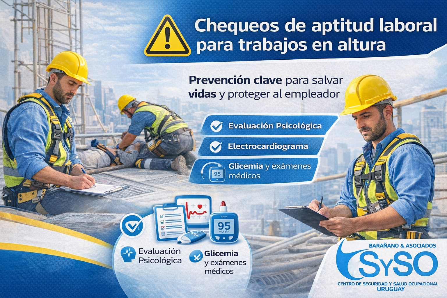 La importancia de los chequeos de aptitud laboral para trabajos en altura: más allá de un requisito