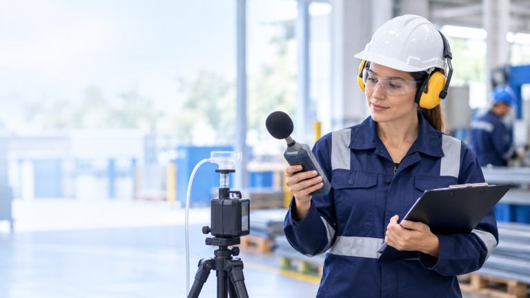 Monitoreo de higiene industrial en ambiente de trabajo